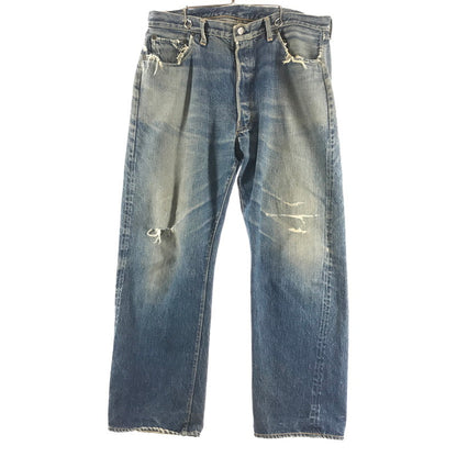 【中古品】【メンズ】 LEVI`S 50`S 501XX リーバイス オフセットセンターループ フロントVステッチ ボタン裏ドット刻印 セルビッジ裏シングル INDIGO SIZE:平置き46cm デニムパンツ 156-260820-io-04-fuzh 万代Net店