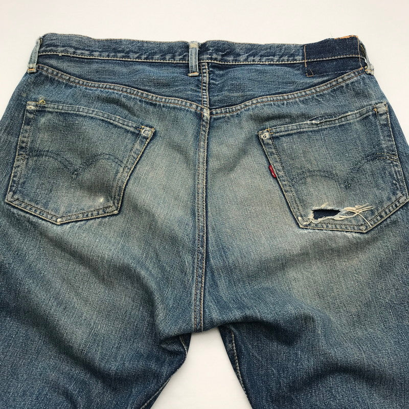 【中古品】【メンズ】 LEVI`S 50`S 501XX リーバイス オフセットセンターループ フロントVステッチ ボタン裏ドット刻印 セルビッジ裏シングル INDIGO SIZE:平置き46cm デニムパンツ 156-260820-io-04-fuzh 万代Net店