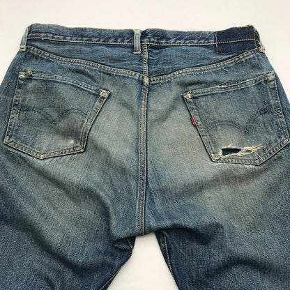 【中古品】【メンズ】 LEVI`S 50`S 501XX リーバイス オフセットセンターループ フロントVステッチ ボタン裏ドット刻印 セルビッジ裏シングル INDIGO SIZE:平置き46cm デニムパンツ 156-260820-io-04-fuzh 万代Net店