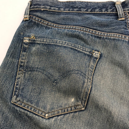 【中古品】【メンズ】 LEVI`S 50`S 501XX リーバイス オフセットセンターループ フロントVステッチ ボタン裏ドット刻印 セルビッジ裏シングル INDIGO SIZE:平置き46cm デニムパンツ 156-260820-io-04-fuzh 万代Net店