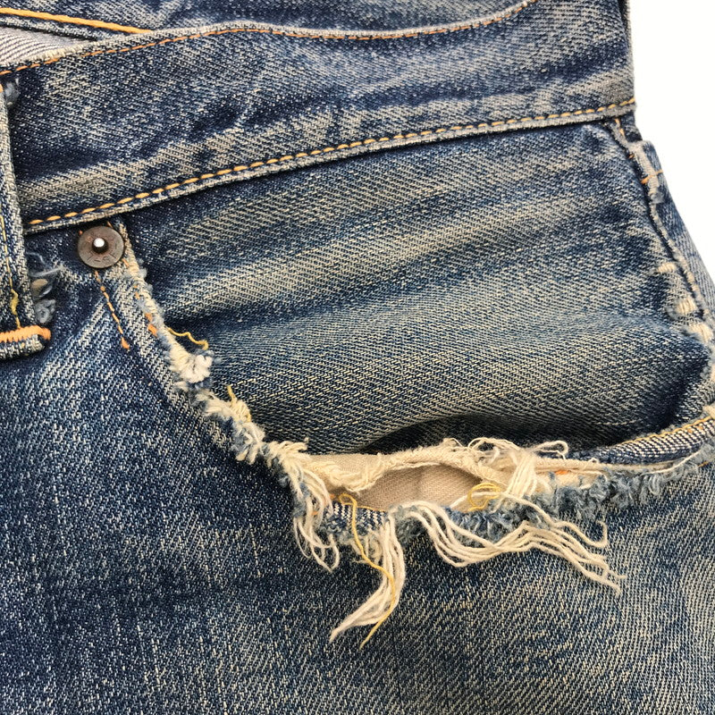 【中古品】【メンズ】 LEVI`S 50`S 501XX リーバイス オフセットセンターループ フロントVステッチ ボタン裏ドット刻印 セルビッジ裏シングル INDIGO SIZE:平置き46cm デニムパンツ 156-260820-io-04-fuzh 万代Net店