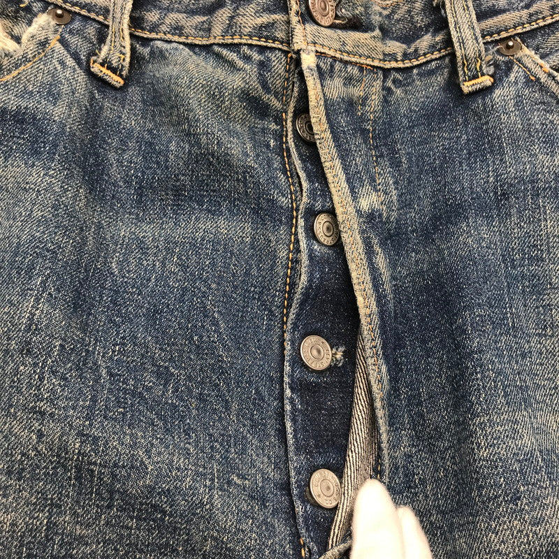 【中古品】【メンズ】 LEVI`S 50`S 501XX リーバイス オフセットセンターループ フロントVステッチ ボタン裏ドット刻印 セルビッジ裏シングル INDIGO SIZE:平置き46cm デニムパンツ 156-260820-io-04-fuzh 万代Net店