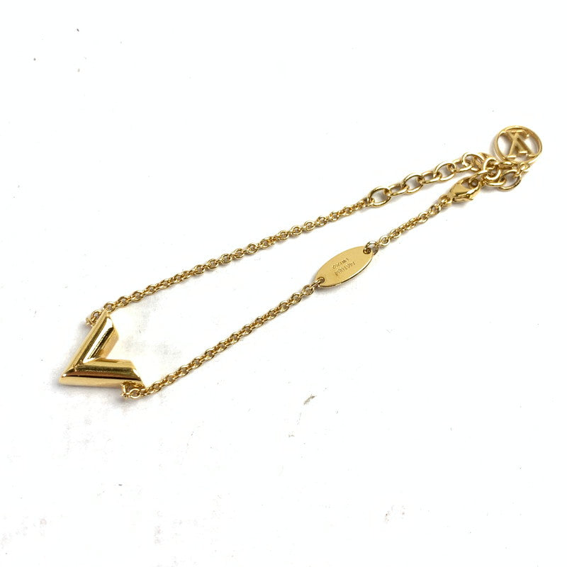 【中古品】【レディース】 LOUIS VUITTON ルイヴィトン M61084 ブラスレ・エセンシャルV ブレスレット アクセサリー カラー:ゴールド 保存袋.箱付属 ※スレキズあり 179-260822-io-01-fuzh 万代Net店
