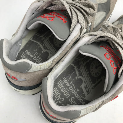【中古品】【メンズ】 NEW BALANCE ニューバランス M990VS2 "GRAY" スニーカー シューズ 靴 164-260821-mh-01-fuzh サイズ：25.5cm カラー：グレー 万代Net店