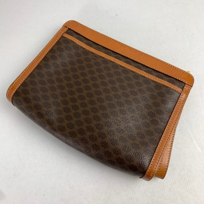 【中古品】【レディース】 CELINE セリーヌ マカダム セカンドバッグ BROWN マカダム柄 ※使用感有 カバン 180-260822-io-17-fuzh 万代Net店