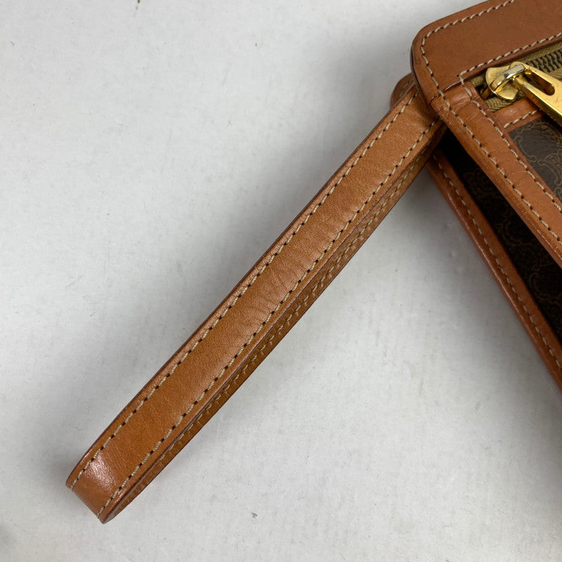 【中古品】【レディース】 CELINE セリーヌ マカダム セカンドバッグ BROWN マカダム柄 ※使用感有 カバン 180-260822-io-17-fuzh 万代Net店