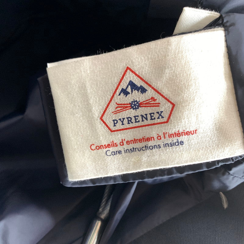 【中古品】【メンズ】 PYRENEX ピレネックス HMO047 DOWN JACKET ダウンジャケット 上着 アウター NAVY/SIZE:S/HOODIE ※汚れ(袖口).使用感有 141-260912-io-05-fuzh カラー：ネイビー 万代Net店