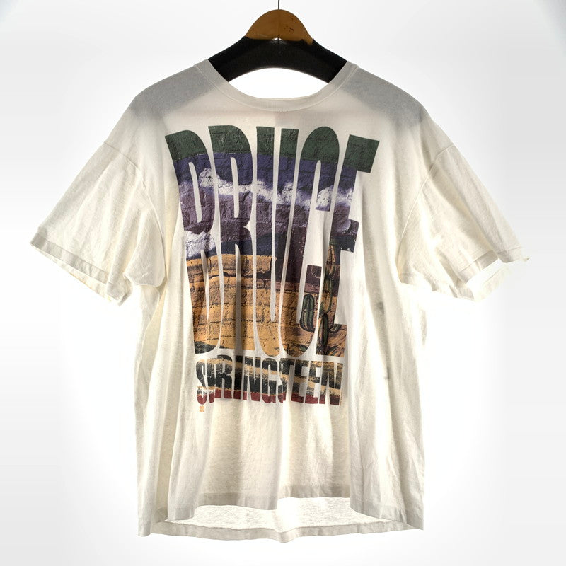 【中古品】【メンズ】 HANES ヘインズ 90年代 BRUCE SPRINGSTEEN WORLD TOUR TEE Tシャツ ホワイト XLサイズ ※穴・シミ・汚れ・ほつれあり 145-260823-io-19-fuzh 万代Net店