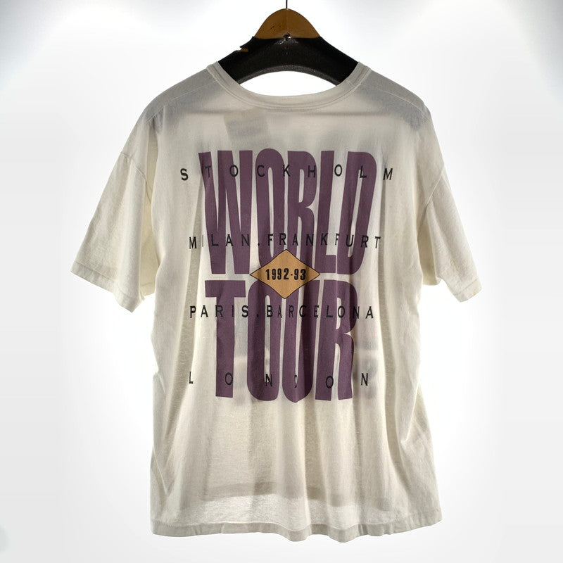 【中古品】【メンズ】 HANES ヘインズ 90年代 BRUCE SPRINGSTEEN WORLD TOUR TEE Tシャツ ホワイト XLサイズ ※穴・シミ・汚れ・ほつれあり 145-260823-io-19-fuzh 万代Net店