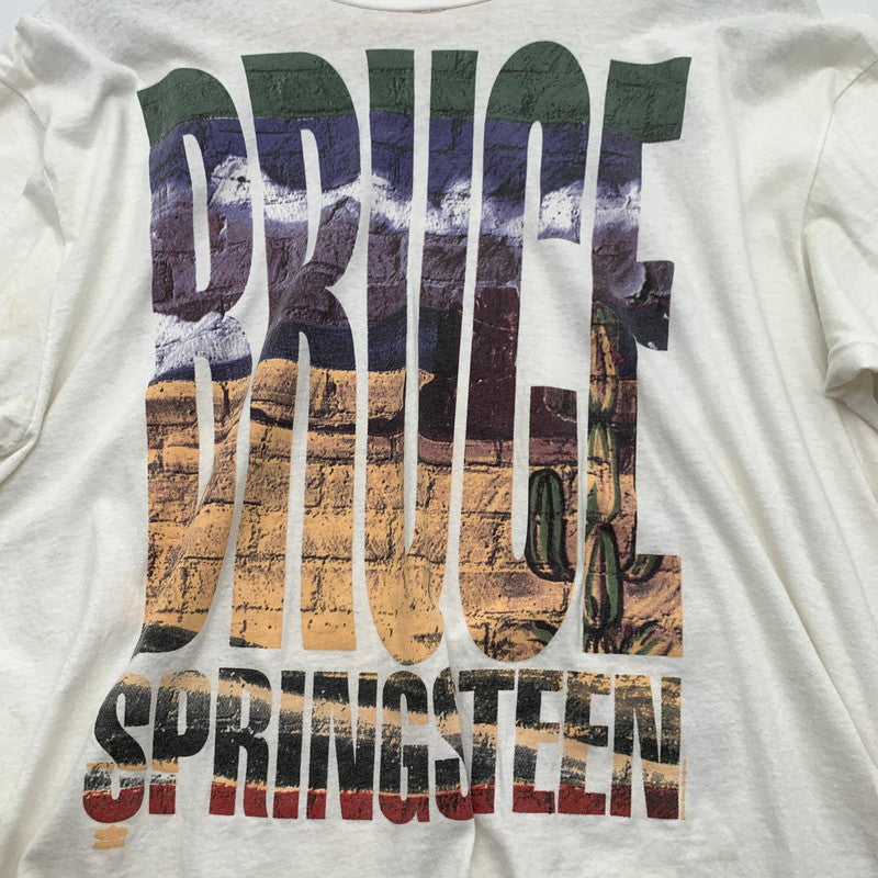 【中古品】【メンズ】 HANES ヘインズ 90年代 BRUCE SPRINGSTEEN WORLD TOUR TEE Tシャツ ホワイト XLサイズ ※穴・シミ・汚れ・ほつれあり 145-260823-io-19-fuzh 万代Net店