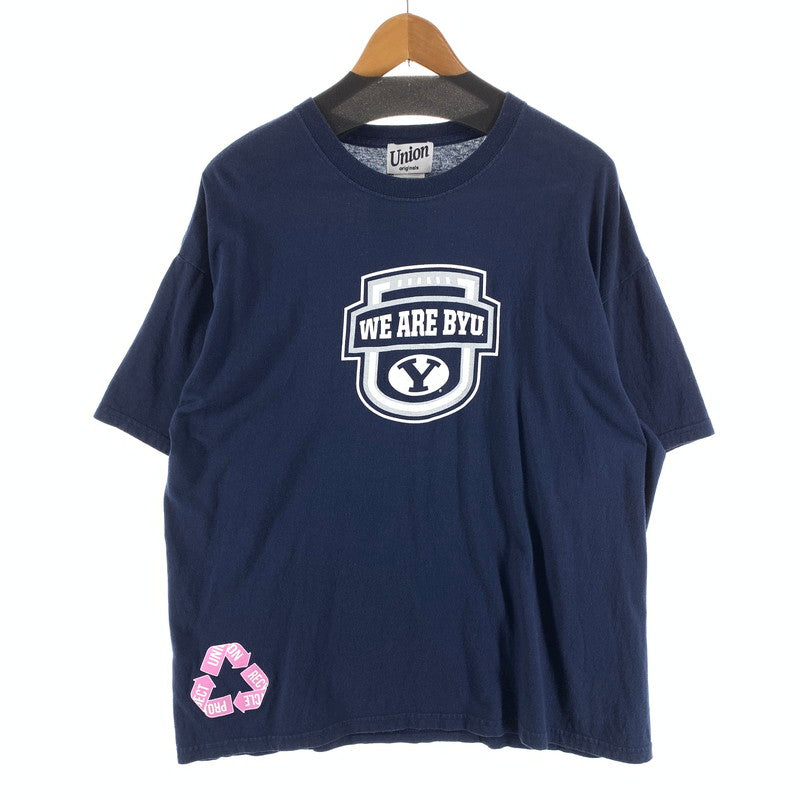 【中古品】【メンズ】 GILDAN 半袖Tシャツ 90s 90年代 古着 145-260927-gm-32-fuzh サイズ：XL カラー：ネイビー 万代Net店