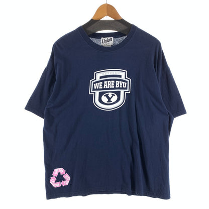 【中古品】【メンズ】 GILDAN 半袖Tシャツ 90s 90年代 古着 145-260927-gm-32-fuzh サイズ：XL カラー：ネイビー 万代Net店