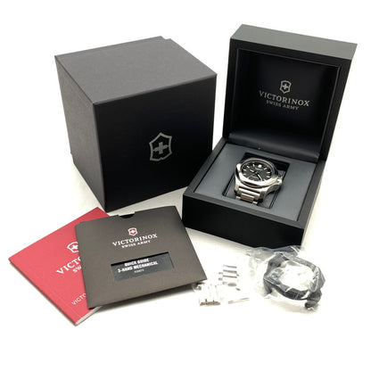【中古品】【メンズ】 VICTORINOX ビクトリノックス 241837 I.N.O.X. MECHANICAL アナログ 腕時計 時計 SILVER 自動巻き 説明書・保護バンパー・コマ・ケース付属 197-260823-io-08-fuzh 万代Net店
