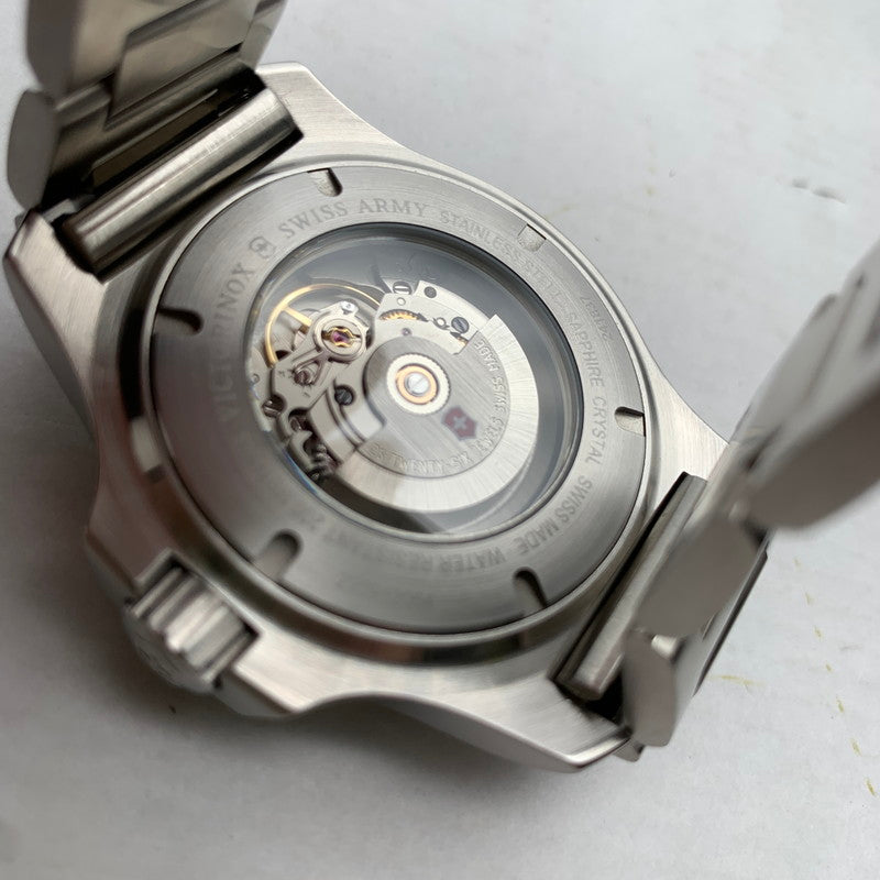 【中古品】【メンズ】 VICTORINOX ビクトリノックス 241837 I.N.O.X. MECHANICAL アナログ 腕時計 時計 SILVER 自動巻き 説明書・保護バンパー・コマ・ケース付属 197-260823-io-08-fuzh 万代Net店