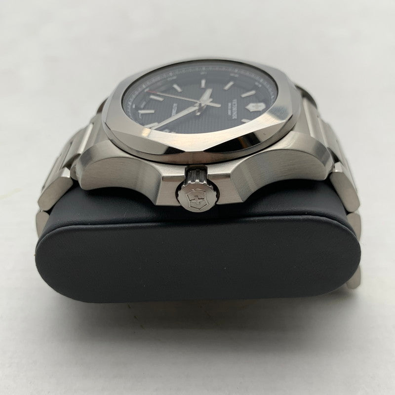 【中古品】【メンズ】 VICTORINOX ビクトリノックス 241837 I.N.O.X. MECHANICAL アナログ 腕時計 時計 SILVER 自動巻き 説明書・保護バンパー・コマ・ケース付属 197-260823-io-08-fuzh 万代Net店