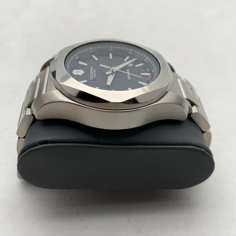 【中古品】【メンズ】 VICTORINOX ビクトリノックス 241837 I.N.O.X. MECHANICAL アナログ 腕時計 時計 SILVER 自動巻き 説明書・保護バンパー・コマ・ケース付属 197-260823-io-08-fuzh 万代Net店
