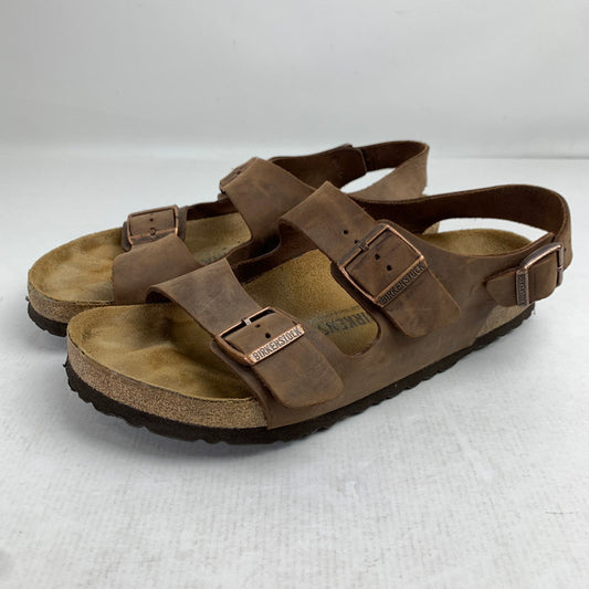 【中古品】【メンズ】 BIRKENSTOCK MILANO ビルケンシュトック ミラノ サンダル BROWN SIZE:43 本体のみ ※ソール減り・汚れ・使用感有 靴 164-260822-io-12-fuzh 万代Net店
