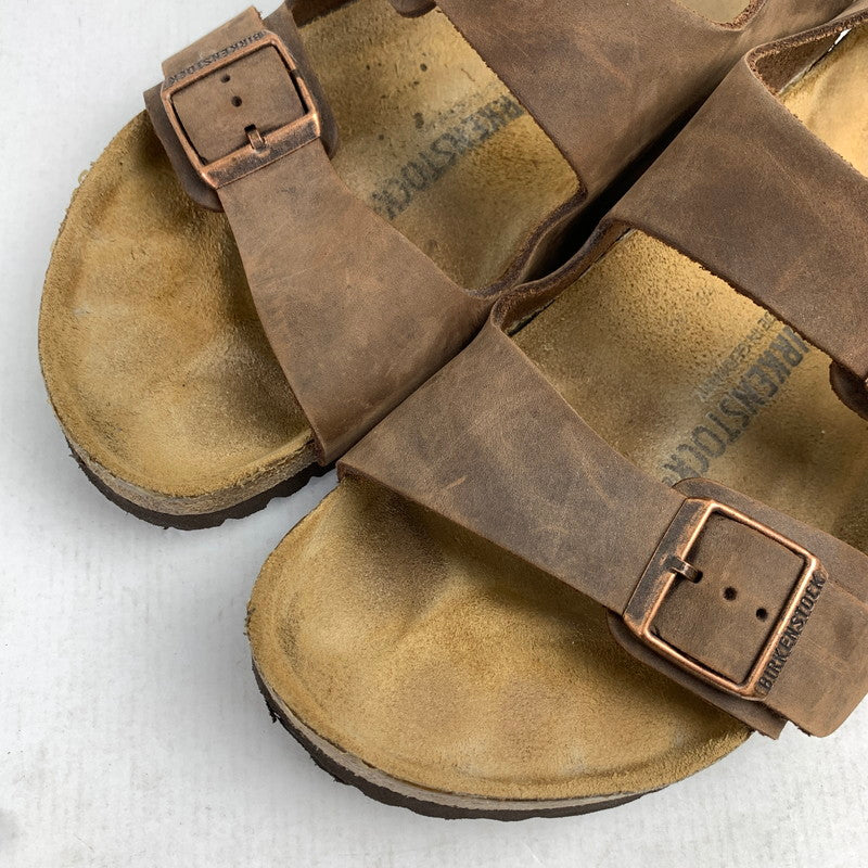 【中古品】【メンズ】 BIRKENSTOCK MILANO ビルケンシュトック ミラノ サンダル BROWN SIZE:43 本体のみ ※ソール減り・汚れ・使用感有 靴 164-260822-io-12-fuzh 万代Net店