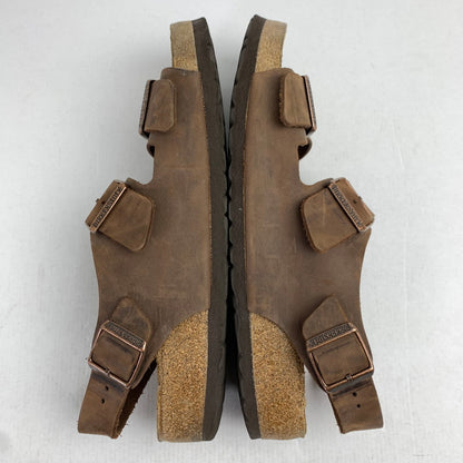 【中古品】【メンズ】 BIRKENSTOCK MILANO ビルケンシュトック ミラノ サンダル BROWN SIZE:43 本体のみ ※ソール減り・汚れ・使用感有 靴 164-260822-io-12-fuzh 万代Net店