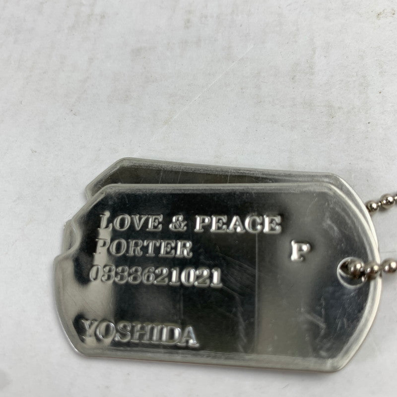 【中古品】【メンズ】 PORTER LOVE&PEACE ポーター ラブ&ピース ショルダーバッグ KHAKI ドックタグ付属 カバン 188-260822-io-13-fuzh 万代Net店