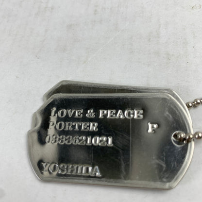 【中古品】【メンズ】 PORTER LOVE&PEACE ポーター ラブ&ピース ショルダーバッグ KHAKI ドックタグ付属 カバン 188-260822-io-13-fuzh 万代Net店