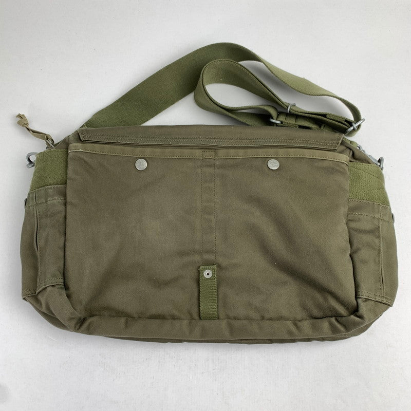 【中古品】【メンズ】 PORTER LOVE&PEACE ポーター ラブ&ピース ショルダーバッグ KHAKI ドックタグ付属 カバン 188-260822-io-13-fuzh 万代Net店
