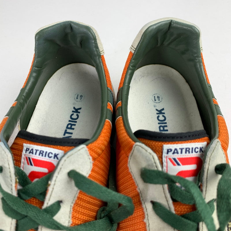【中古品】【メンズ】 PATRICK パトリック 0065-J スニーカー ORANGE.GREEN SIZE:41 ※汚れ・毛玉・毛の付着有・左右の生地感に違いあり スニーカー 靴 163-260822-io-11-fuzh 万代Net店