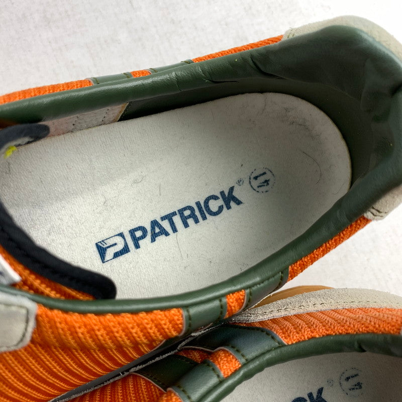 【中古品】【メンズ】 PATRICK パトリック 0065-J スニーカー ORANGE.GREEN SIZE:41 ※汚れ・毛玉・毛の付着有・左右の生地感に違いあり スニーカー 靴 163-260822-io-11-fuzh 万代Net店