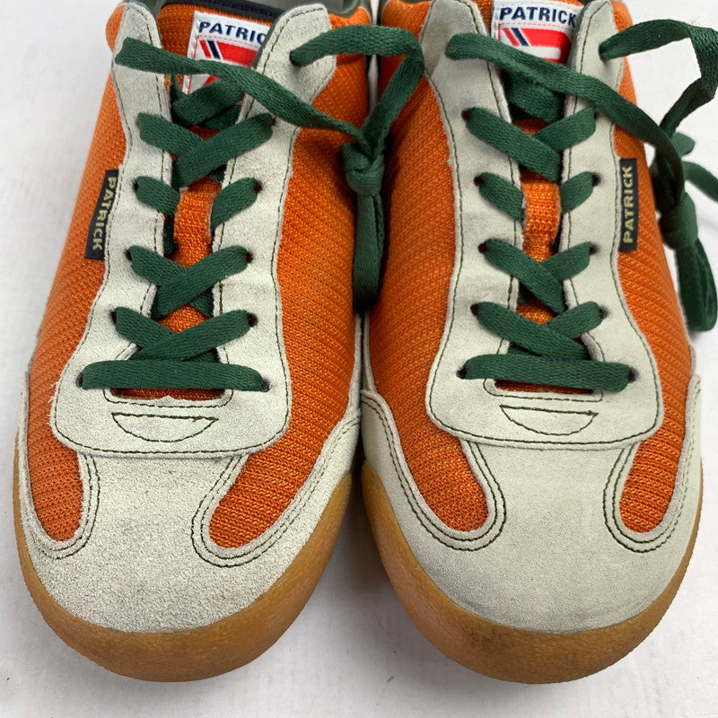 【中古品】【メンズ】 PATRICK パトリック 0065-J スニーカー ORANGE.GREEN SIZE:41 ※汚れ・毛玉・毛の付着有・左右の生地感に違いあり スニーカー 靴 163-260822-io-11-fuzh 万代Net店