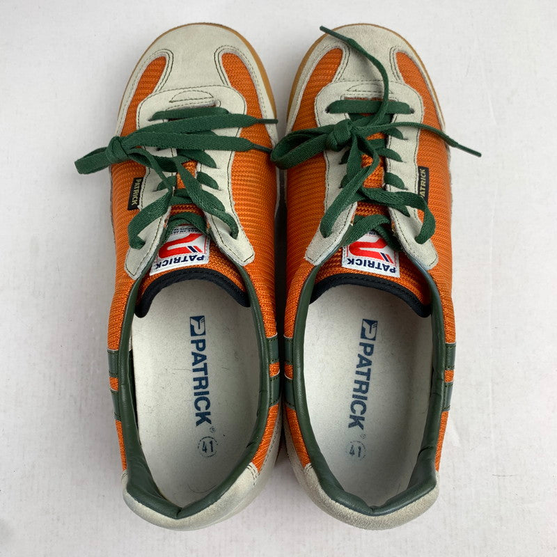 【中古品】【メンズ】 PATRICK パトリック 0065-J スニーカー ORANGE.GREEN SIZE:41 ※汚れ・毛玉・毛の付着有・左右の生地感に違いあり スニーカー 靴 163-260822-io-11-fuzh 万代Net店