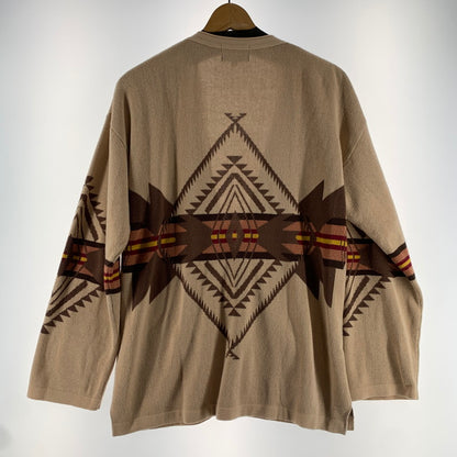 【中古品】【メンズ】 PENDLETON ペンドルトン カーディガン チマヨ ニットカーディガン ベージュ Sサイズ 145-260823-io-17-fuzh 万代Net店