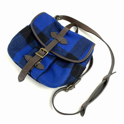 【中古品】【メンズ】 FILSON MACKINAW フィルソン マッキーノ スモール フィールド バッグ チェック BLUE USA製.24オンス カバン ショルダーバッグ かばん 鞄 ※毛玉・使用感あり 188-260822-io-03-fuzh 万代Net店