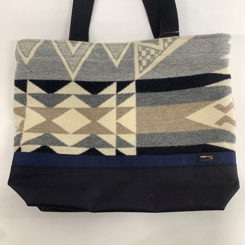 【中古品】【メンズ】 PENDLETON ペンドルトン トートバッグ チマヨ カバン レザーパッチ 188-260917-ny-08-fuzh カラー：ブラック ホワイト 万代Net店