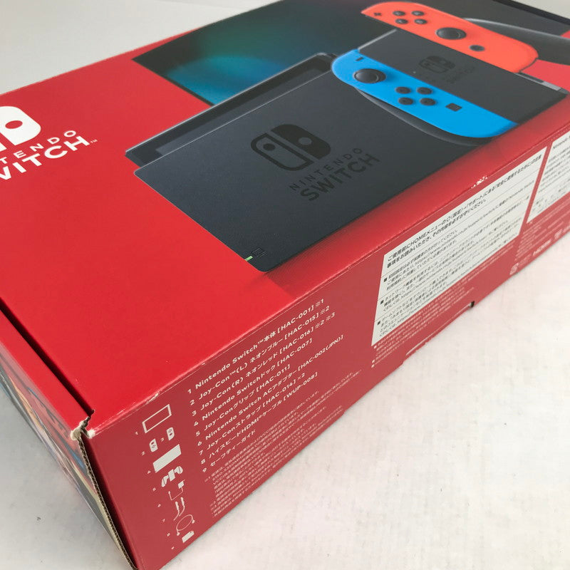 【中古品】 Nintendo Switch ニンテンドー スイッチ 本体 Joy-Con (L) ネオンブルー (R) ネオンレッド 2019モデル ジョイコン・内箱欠品 034-260823-mh-03-fuz 万代Net店