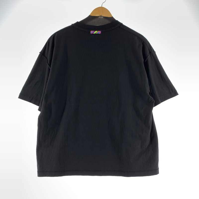 【中古品】【メンズ】 IS-NESS イズネス×ENNOY 反転 ロゴTシャツ カラーブラック サイズL 140-260825-ky-08-fuzh 万代Net店