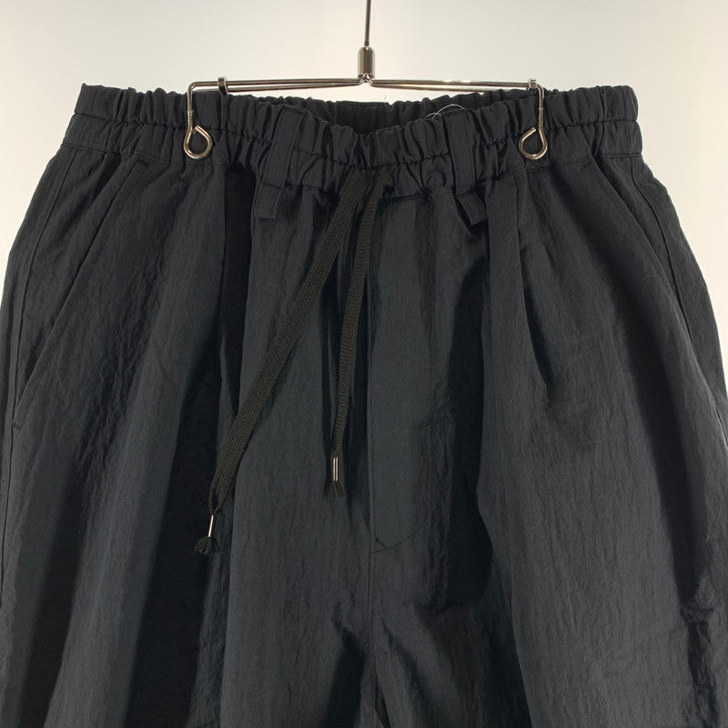 【中古品】【メンズ】 IS-NESS イズネス 1004SSPAT01 NYLON PANTS ナイロンパンツ カラーブラック サイズM 151-260825-ky-19-fuzh 万代Net店