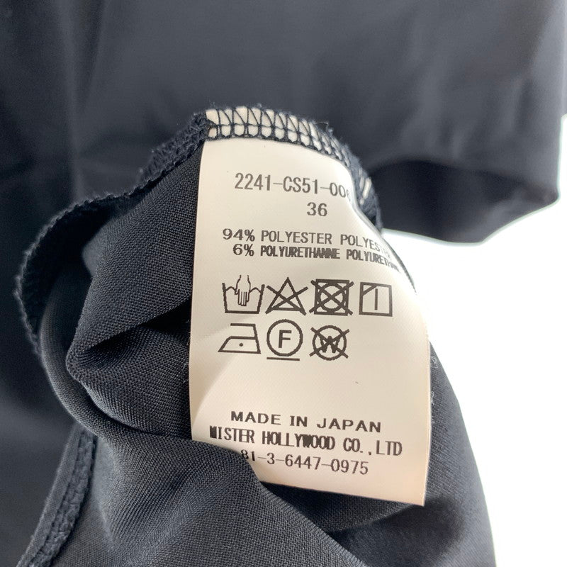 【中古品】【メンズ】 N.HOOLYWOOD エヌハリウッド 2241-CS51-006 POLO SHIRT ポロシャツ カラーブラック サイズ36 140-260825-ky-07-fuzh 万代Net店