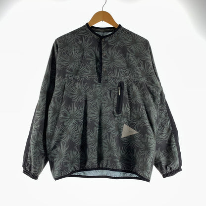 【中古品】【メンズ】 AND WANDER アンドワンダー NYLON JACKET ナイロンジャケット カラーグリーン ボタニカル柄 サイズ3 144-260825-ky-03-fuzh 万代Net店