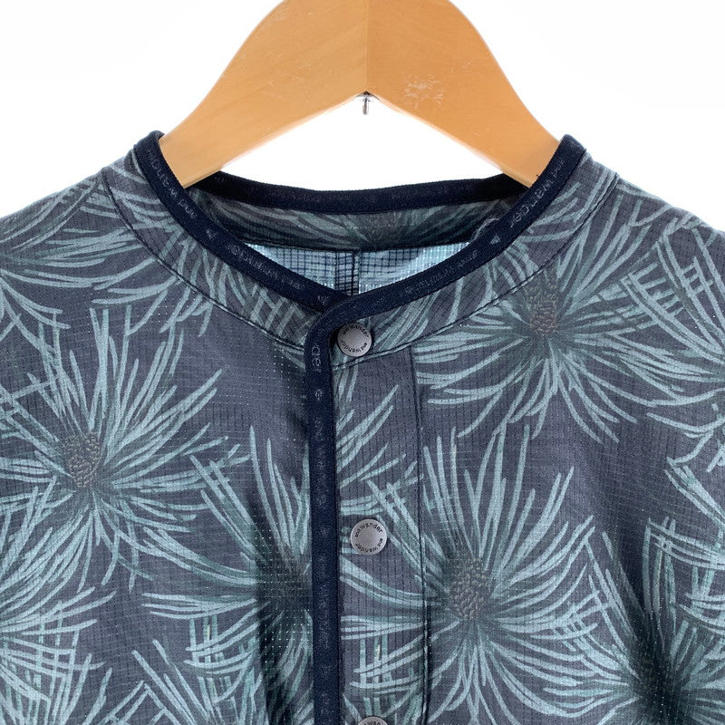 【中古品】【メンズ】 AND WANDER アンドワンダー NYLON JACKET ナイロンジャケット カラーグリーン ボタニカル柄 サイズ3 144-260825-ky-03-fuzh 万代Net店