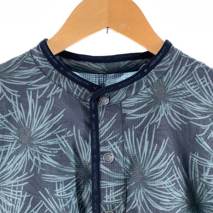 【中古品】【メンズ】 AND WANDER アンドワンダー NYLON JACKET ナイロンジャケット カラーグリーン ボタニカル柄 サイズ3 144-260825-ky-03-fuzh 万代Net店