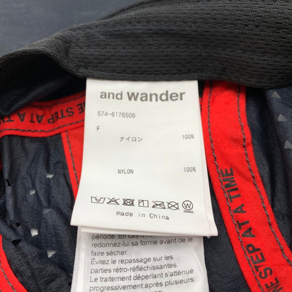 【中古品】【メンズ】 AND WANDER アンドワンダー×ALTRA VENTILATION CAP キャップ 帽子 カラーネイビー サイズF 185-260825-ky-02-fuzh 万代Net店