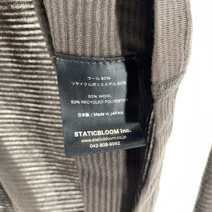 【中古品】【メンズ】 STATIC スタティック 長袖Tシャツ カラー ブラウン ボーダー柄 144-260825-ky-12-fuzh 万代Net店