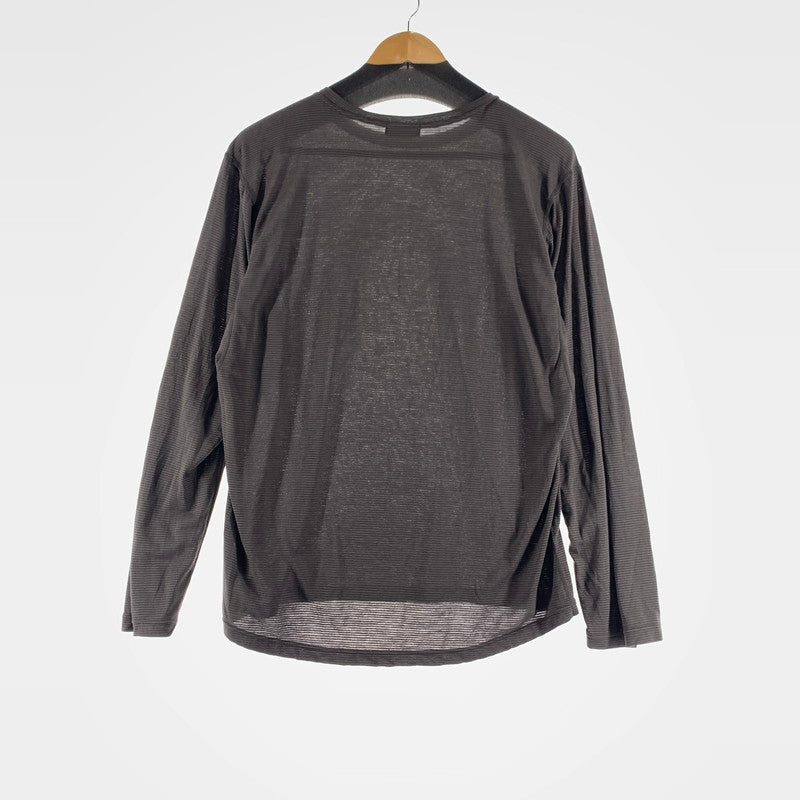 【中古品】【メンズ】 STATIC スタティック 長袖Tシャツ カラー ブラウン ボーダー柄 144-260825-ky-12-fuzh 万代Net店