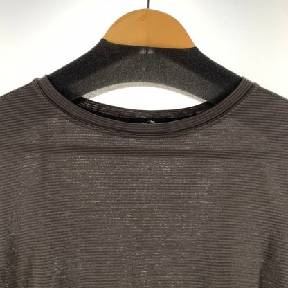 【中古品】【メンズ】 STATIC スタティック 長袖Tシャツ カラー ブラウン ボーダー柄 144-260825-ky-12-fuzh 万代Net店