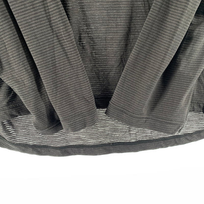 【中古品】【メンズ】 STATIC スタティック 長袖Tシャツ カラー ブラウン ボーダー柄 144-260825-ky-12-fuzh 万代Net店