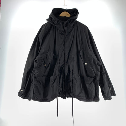 【中古品】【メンズ】 ANCELLM アンセルム ANC-SH91 HOODED FIELD SHIRT JACKET カラーブラック サイズ2 140-260825-ky-04-fuzh 万代Net店