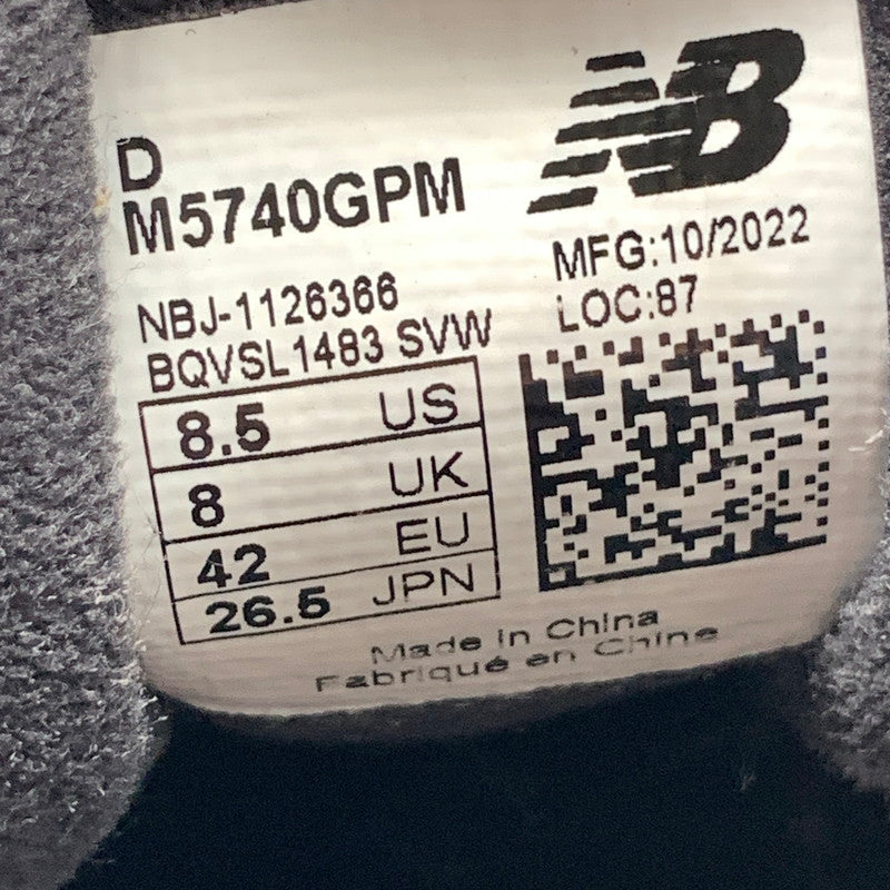 【中古品】【メンズ】 NEW BALANCE ニューバランス NBJ1126366 GTX PM スニーカー 靴 162-260926-gm-12-fuzh サイズ：26.5cm カラー：ブラック グレー 万代Net店