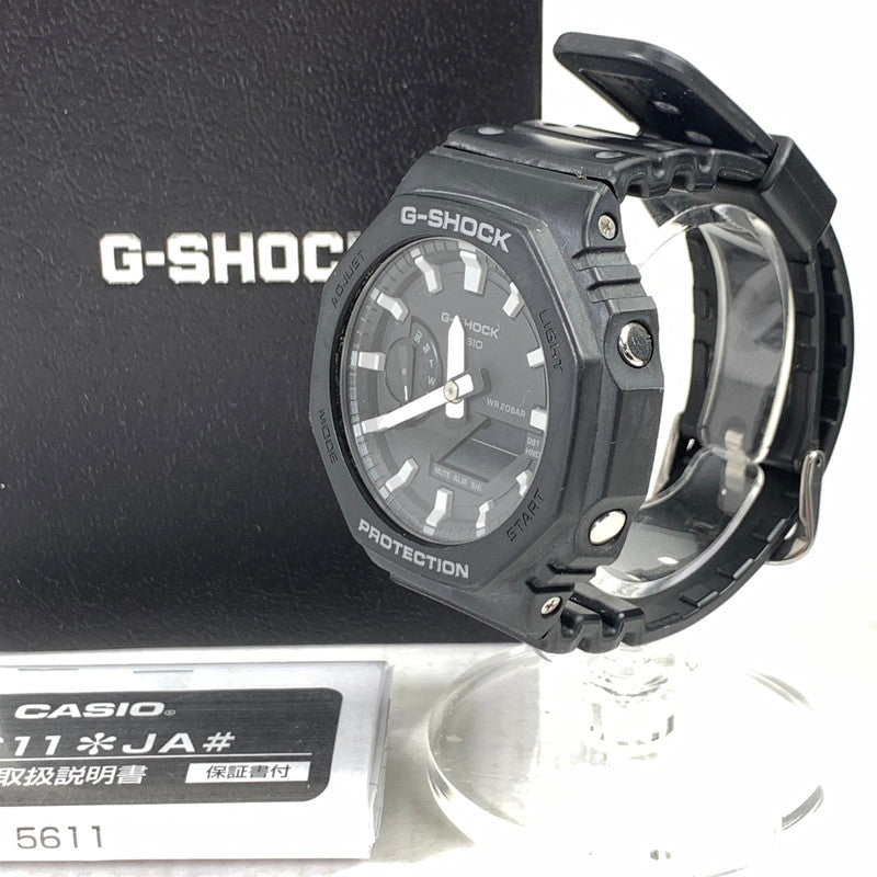 【中古品】【メンズ】 G-SHOCK ジーショック GA-2100 時計 時計 BLACK 箱付属 ※スレ・汚れあり 196-260829-io-12-fuzh カラー：ブラック 万代Net店