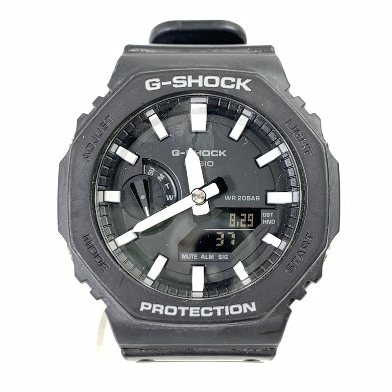 【中古品】【メンズ】 G-SHOCK ジーショック GA-2100 時計 時計 BLACK 箱付属 ※スレ・汚れあり 196-260829-io-12-fuzh カラー：ブラック 万代Net店