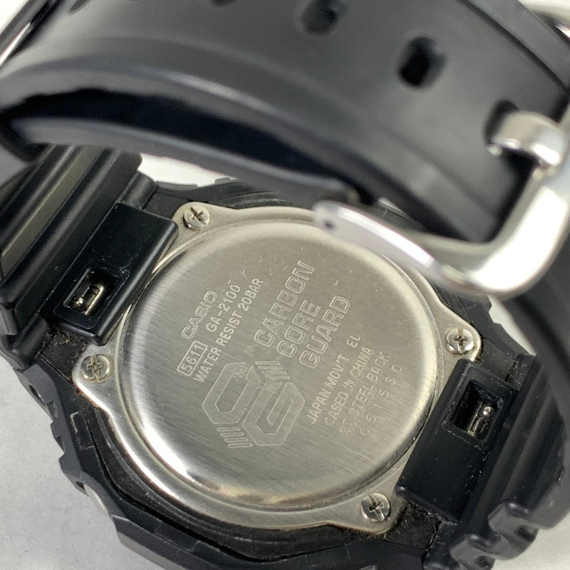 【中古品】【メンズ】 G-SHOCK ジーショック GA-2100 時計 時計 BLACK 箱付属 ※スレ・汚れあり 196-260829-io-12-fuzh カラー：ブラック 万代Net店